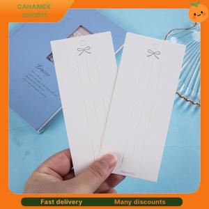 ❣️❣️❣️ 50Pcs Bow White Cardboard Hair Clip Hair Rope Jam Display Hanging Card Jewelry Packaging Headwear Cardboard DIY Accessories