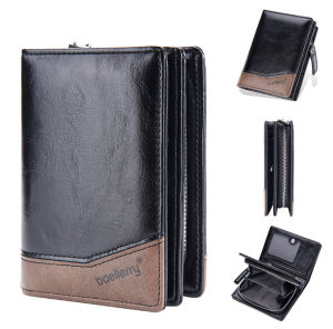 BAELLERRY Dompet Pria Bahan Kulit Lipat PU Leather Premium YBLY66