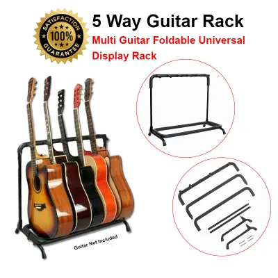 Multi Guitar Rack Foldable Display Rack and Stand Suitable For All Gitar 3 5 7 and 9 Way