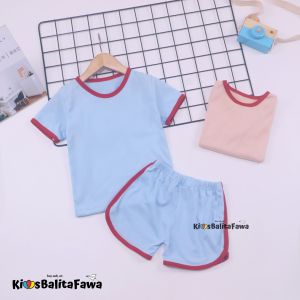 [PREMIUM] Set Chuba Chups Bayi - 3 Tahun / Setelan Baby Baju Tidur Polos Anak Laki Perempuan Pendek Adem Kios Balita Fawa