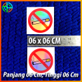 (isi 04) Sticker No Smoking Dilarang Merokok Hologram Cutting Prin Sticker Larangan Dilarang merokok Murah Sticker Motor helm sticker mobil. 