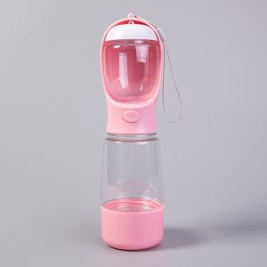Dog cat outing water cup 3-in-1 water and food cup outdoor travel multifunctional water bottle pet supplies pet water cup bindable garbage bags