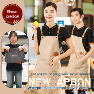 Studio home canvas oilproof and waterproof apron kitchen work apron