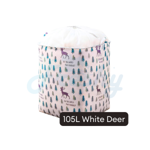 FRESHY 105L Foldable Waterproof Laundry Basket Clothes Organizer Bakul Baju Bakul Pakaian Kotor 收纳篮