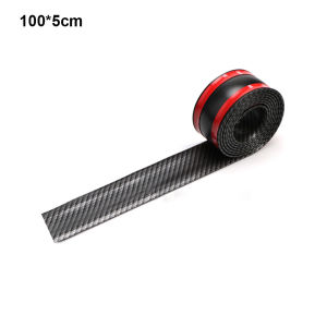 5*100cm Sticker Pelindung Pintu Mobil Carbon Fiber Anti Gores/Sticker Sill Plate Pintu Mobil/Universal Car Door Edge Guards Scratch Sticker