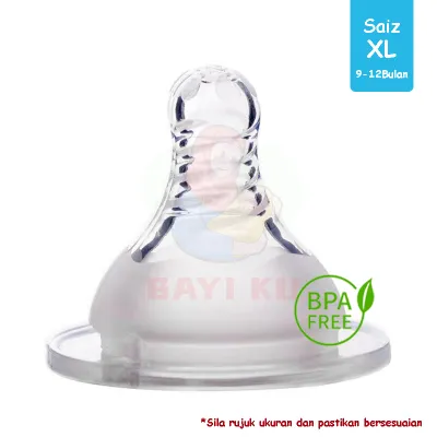 Lebar Puting Susu Wide Silicone Nipple Accessories Baby Products Baby Silicone Pacifier Baby Feeding Tools BPA Free Bayiku Bayi Ku