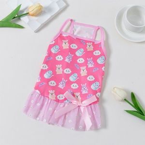 Đầm 2 dây mùa hè siêu yêu cho Chó mèo - Hara Pet Store