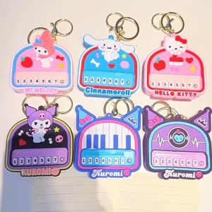 Keychain Personalized Authentic Sanrio Music Kawaii Backpack Pendant Car Useful Keychain Piano