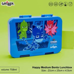 SMIGGLE Happy Medium Bento Lunchbox sekat 4 BENTO / Tempat Bekal Anak / Wadah Makanan