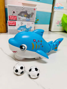 Đồ chơi Cá mập thổi bóng  cảm biến có nhạc và đèn led vui nhộn cho bé