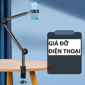 Giá đỡ kim loại cố định điện thoại và máy tính bảng