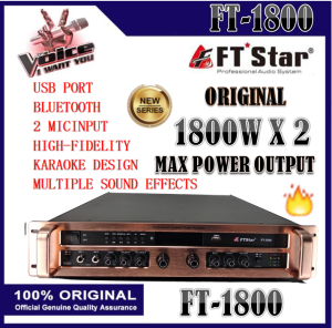 The FTStar original amplifier FT-1800 professional high-end power amplifier 1800W X 2