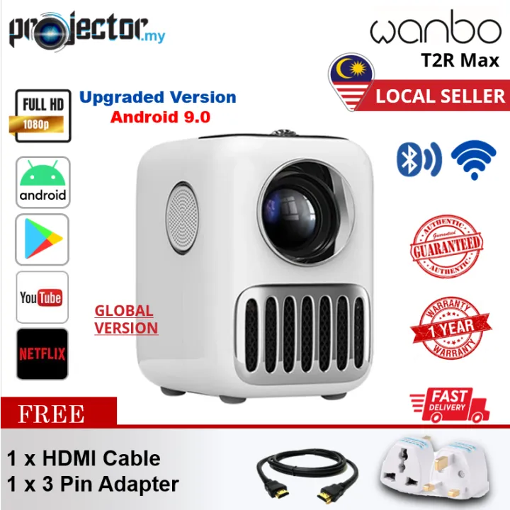 Wanbo T2 Series Portable Mini Pico Smart LCD Projector, wanbo X1 Pro, X1, T2 MAX, T2R MAX Global V