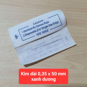 Kim 1 Dài XANH DƯƠNG size 0.35x50mm dùng cho máy Phổ Thông Máy Giantsun Máy Rồng Máy Idm Máy Gù