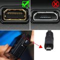 Kabel data nikon UC-E6 USB 2.0 Mini-B 8 Pin 1.5M D7500 D7200 D3300 D3200 D5100 D5200 D5000 D5300 D5500 D750 DF sony DSC w800 w810 w830 a200 a700 a850 a900 mini 8pin Cable camera DSLR nikon K-30 K-5II K-5IIs K10D coolpix P100 P300 P310 Lumix S2500 S2700. 