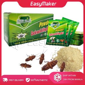 20Pcs 5Grams/Pack Powder Cockroach Killing Bait Original Green Killer Cockroach Traps Powerful Effect Insect Killer Bait Powder No Chemical Residue & Kill All Kind of Crawling Insect Great for Indoor Home