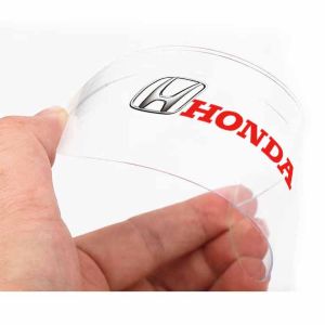 2Pcs/Set Pelindung Kaca Spion Mobil Dari Hujan Bahan PVC Transparan Talang Air Spion Mobil Emblem Untuk Toyota Honda Suzuki Nissan Mitsubishi Avanza Rush Freed Civic Dll
