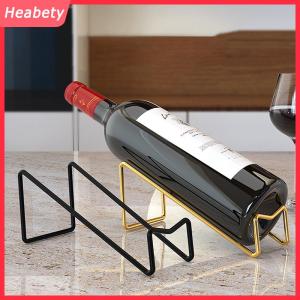 Heabety 1 gói rượu vang chai giá Countertop rượu chai hiển thị giá lưu trữ rượu vang giá đơn giản nhà truy cập trang trí