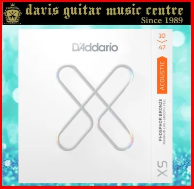Daddario 10-47 Extra Light Coated Acoustic Guitar Strings XSAPB1047