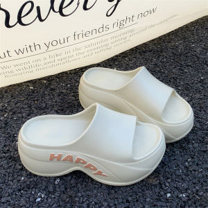 Free Shipping EVA High-Heeled Slip-On Sandals For Women New Summer Style Height-Increasing Fashionable Lightweight And Thick-Soled For Outdoor Wear