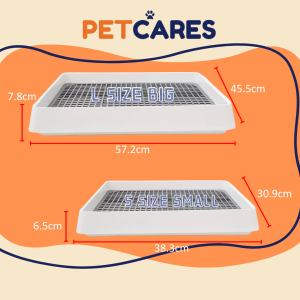 PETCARESMY Pet Toilet Big Tray Litter Training Litter Training Toilet Dog Toilet Dog Potty Training Tray Rabbit Big Toilet