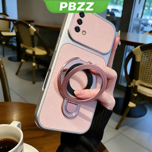 Case for OPPO A74 a95 f19s F19 RENO 6 LITE 4G phone casing Softcase Silicone shockproof Cover new design aesthetic cute Orange with holder for women KNUZJ3