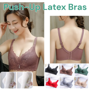 Small Breasts Push-Up Latex Bras Women Fitness Breathable Underwear Adjustable Non-Wired Lingerie