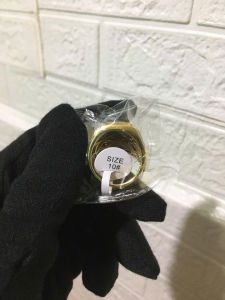 Nhẫn Nam TÀI LỘC màu vàng 18k thiết kế tinh tế chất liệu Đồng Hội cao cấp bền màu.