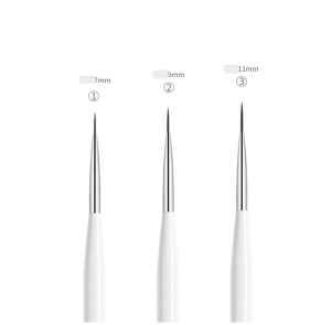 Kuas Kuku Liner Ultra Thin Set Isi 3 Pcs Ukuran Untuk Desain Kuku NL003