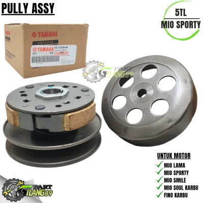 Paket kiri lengkap 4item pully assy mio sporty + rumah roller assy + kipas + vanbelt only mio soul mio smile nouvo fino karbu