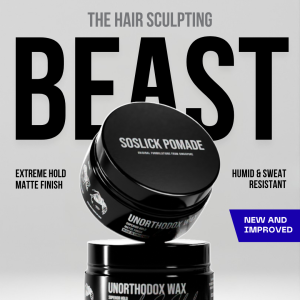 Unorthodox Wax by SoSlick Pomade | "Extreme Hold & Matte Finished" | Made in Singapore