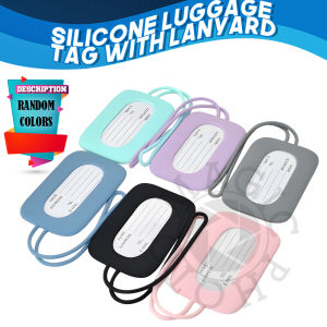 MP00 Random Flexible Silicone Travel Luggage Tags - Durable ID Labels & Name Card Holders for Suitcases & Bags