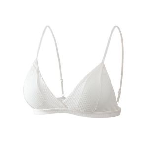 Áo Lót Nữ Cotton Thun Gân 2 Dây Đệm Mỏng Không Gọng 1 Móc Cài Sau Hieu Store24h - 812