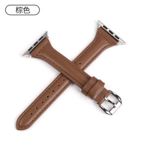 Slim Fit Leather Strap For Apple Watch 11 46mm 42mm 41mm 44mm 42mm 45mm High Quality Leather Bracelet For iWatch Series 11 10 9 8 7 6 5 4 SE3