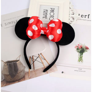 Minnie Mickey LED Headband Cute Cosplay Bow Photo Headwear Kids Adult