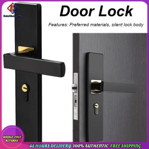Vodool Mute Door Lock Anti-theft Door Handle Lock Split Handle Door Knobs Lock with Keys Security Entrance for Bedroom Bathroom
