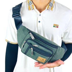 POLO AMSTAR - Tas Pinggang Tas Selempang Pria Kanvas Waist Bag