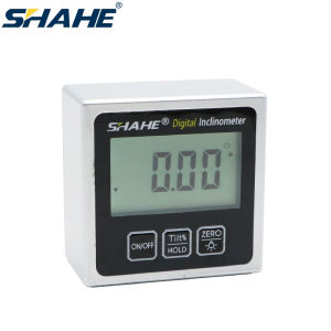 SHAHE Digital Inclinometer Spirit Level Plastic Angle Finder Gauge Mini 4 of 90 Degree Protractor Professional Digital Level Box Measring Gauge