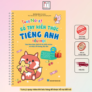 Sách - Take note! Sổ tay kiến thức Tiếng Anh tiểu học (có lò xo) bìa vàng 65k