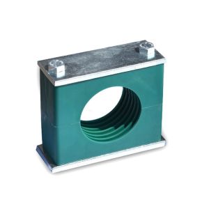 Heavy duty plastic pipe clamp hydraulic tubing single-arch double orifice Marine line cable iron fixed