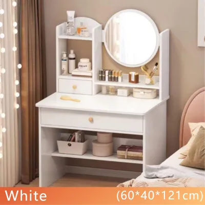 RISERO Vanity Table Dresser Cabinet Vanity Mirror With Table Set Simple Dressing Table Multifunctional Dressing Table
