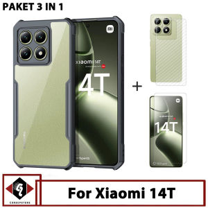 Promo Paket 3in1 Casing Compatible Xiaomi 14T Free Tempered Glass Layar dan Garskin