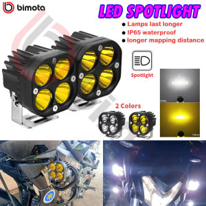 Bimota Motorcycle Universal 2pcs 3 Inch 40W Yellow LED Work Light Square Mini Waterproof Driving Light Fog Light bar pod spot driving fog dirt bike ATV light