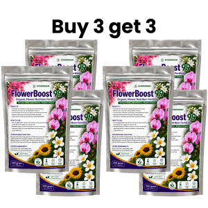 [BEST SELLER] FlowerBoost 99 Orchid & Rose Fertilizer 250g – Organic Bloom Booster Powder for Bougainvillea Hibiscus & Flowering Plants