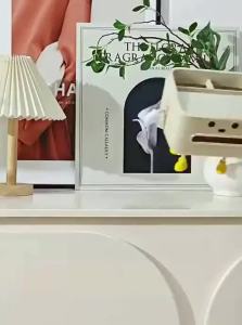 CHUMX Bedside Table Tissue Holder Organizer Nightstand Living Room Shelf Remote Control