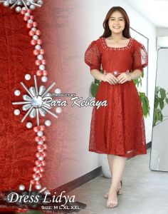 Midi Dress Lidya Edisi Natal dan Tahun baru