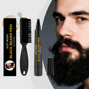 new Instant Beard Filler Pen With Brush Comb Disposable Waterproof Moustache Beard Coloring Pen Filling Enhancer Hair Beard Stuffing hot