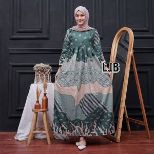 Gamis Batik Baju Batik Kondangan Gamis Batik Jumbo Dress Batik Pakaian Wanita Batik Pekalongan