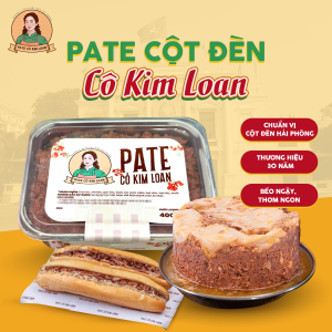 Pate Cột đèn Hải Phòng chuẩn vị- Combo 2 hộp Pate 450g - Pate Cột Đèn Cô Kim Loan - Thương hiệu truyền thống 30 năm