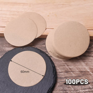 【On Sale】100Pcs ตัวกรองชาเอสเพรสโซ่กระดาษกรองกาแฟหม้อโมก้าขนาด56/60มม. กาแฟคาเฟ่สำนักงานบ้านกลม